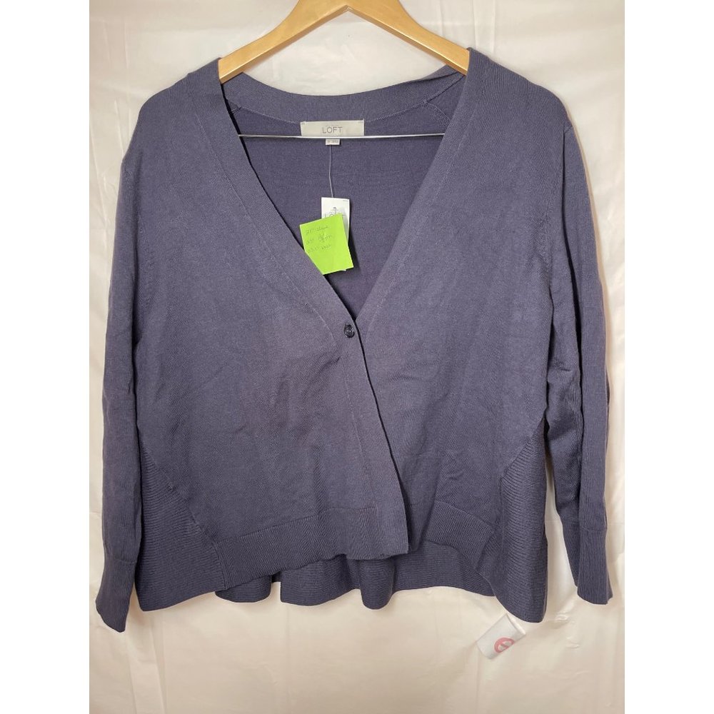 Women's Loft‎ 3/4"sleeve sweater purple, XL New With Tags